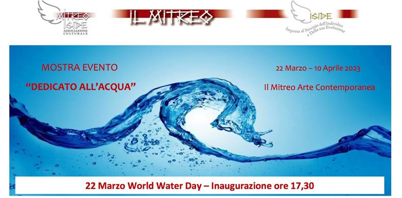 Locandina della mostra Dedicta all'acqua